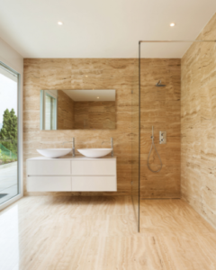 suelo laminado baño